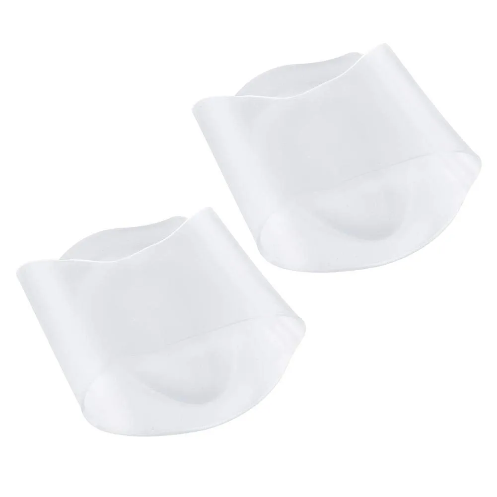 2 Pairs Soft Silicone Clear Reusable Arch Sleeves Unisex Arch Support Sleeve Compression Foot Arch Supports & Foot Sleeve Gel Arch Support Set