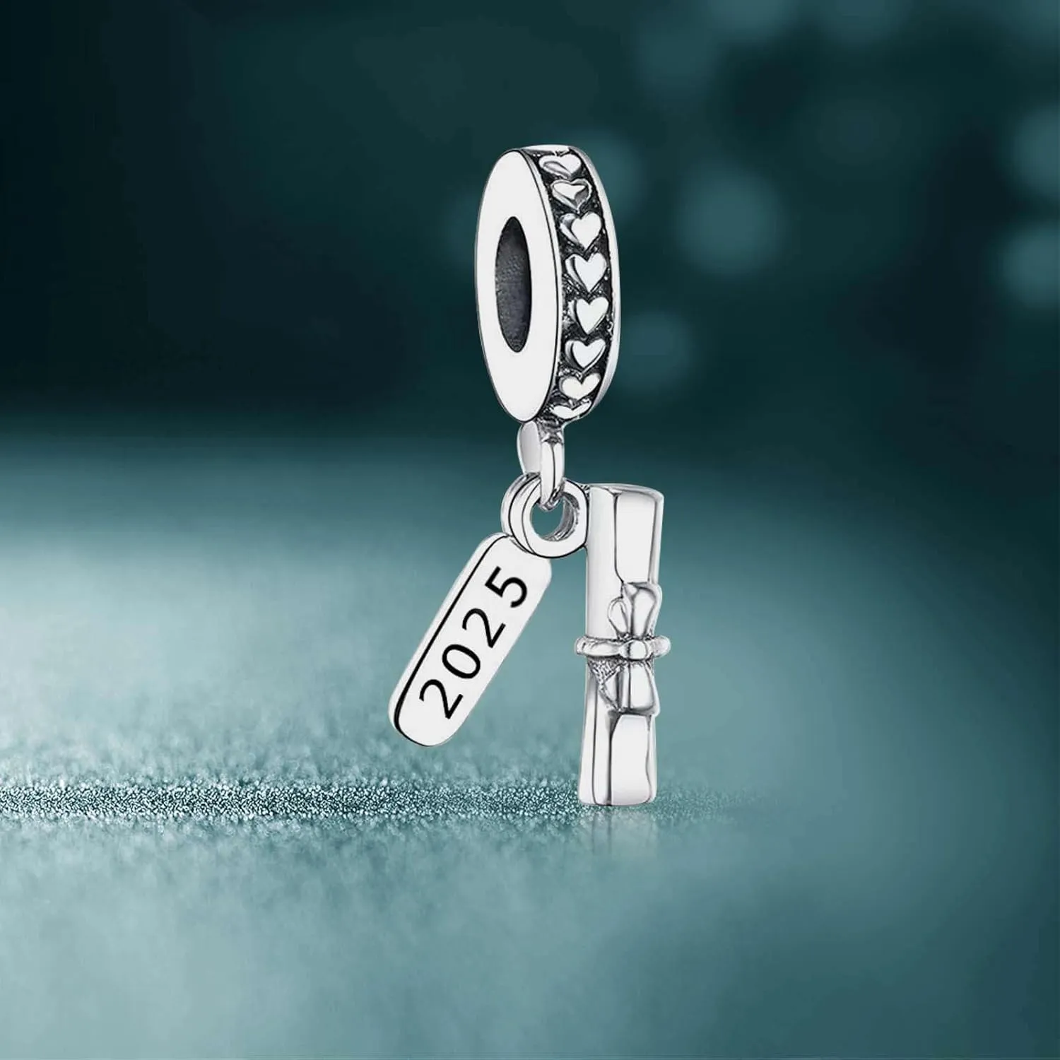 2025 Graduation Charms Bead for Bracelets and Necklaces S925 Sterling Silver Charm For Women Jewelry Present