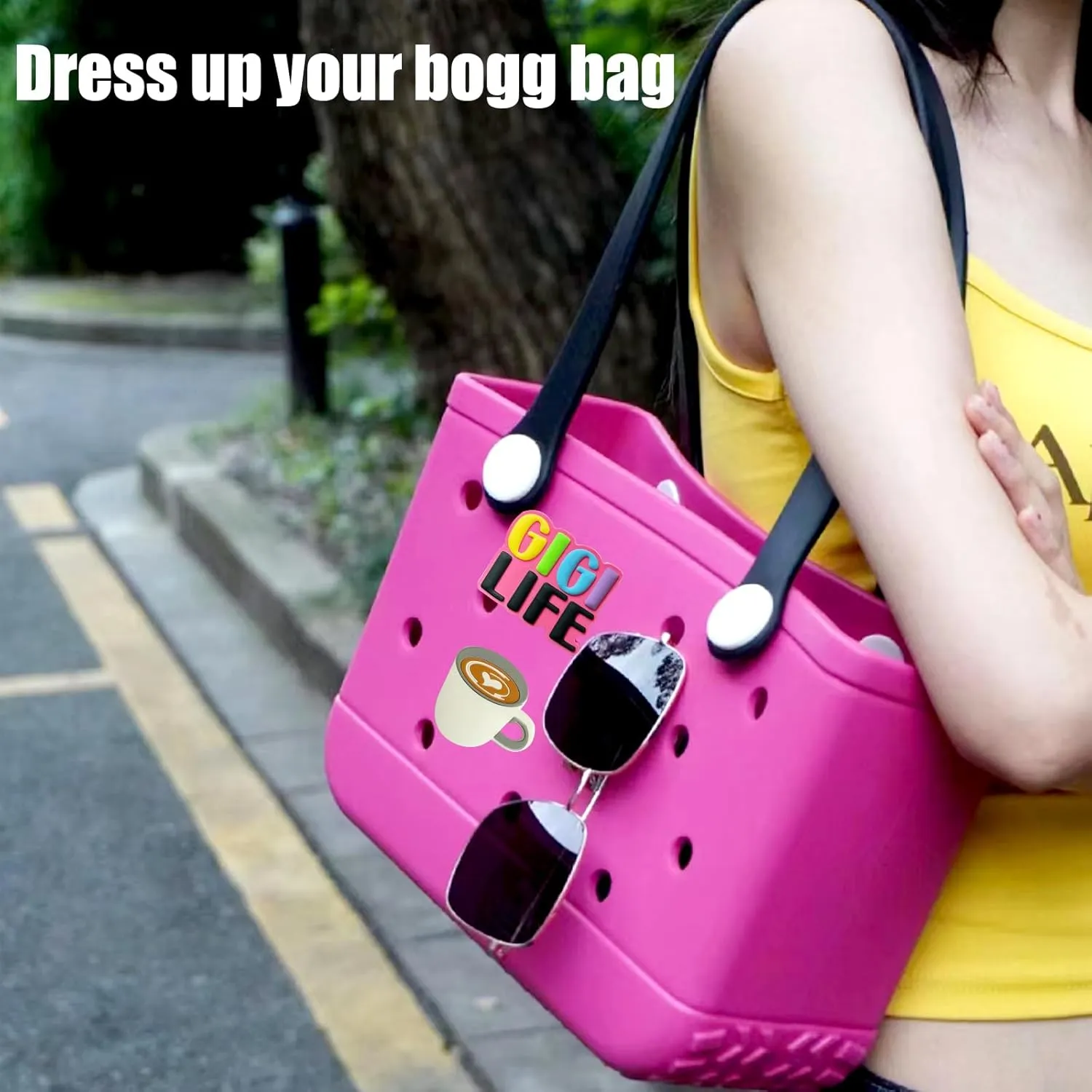 A&H Zier Bogg Bag Accessory Silicone Charms Fade-Resistant 0.5cm Thick Compatible With Most Bogg Bag
