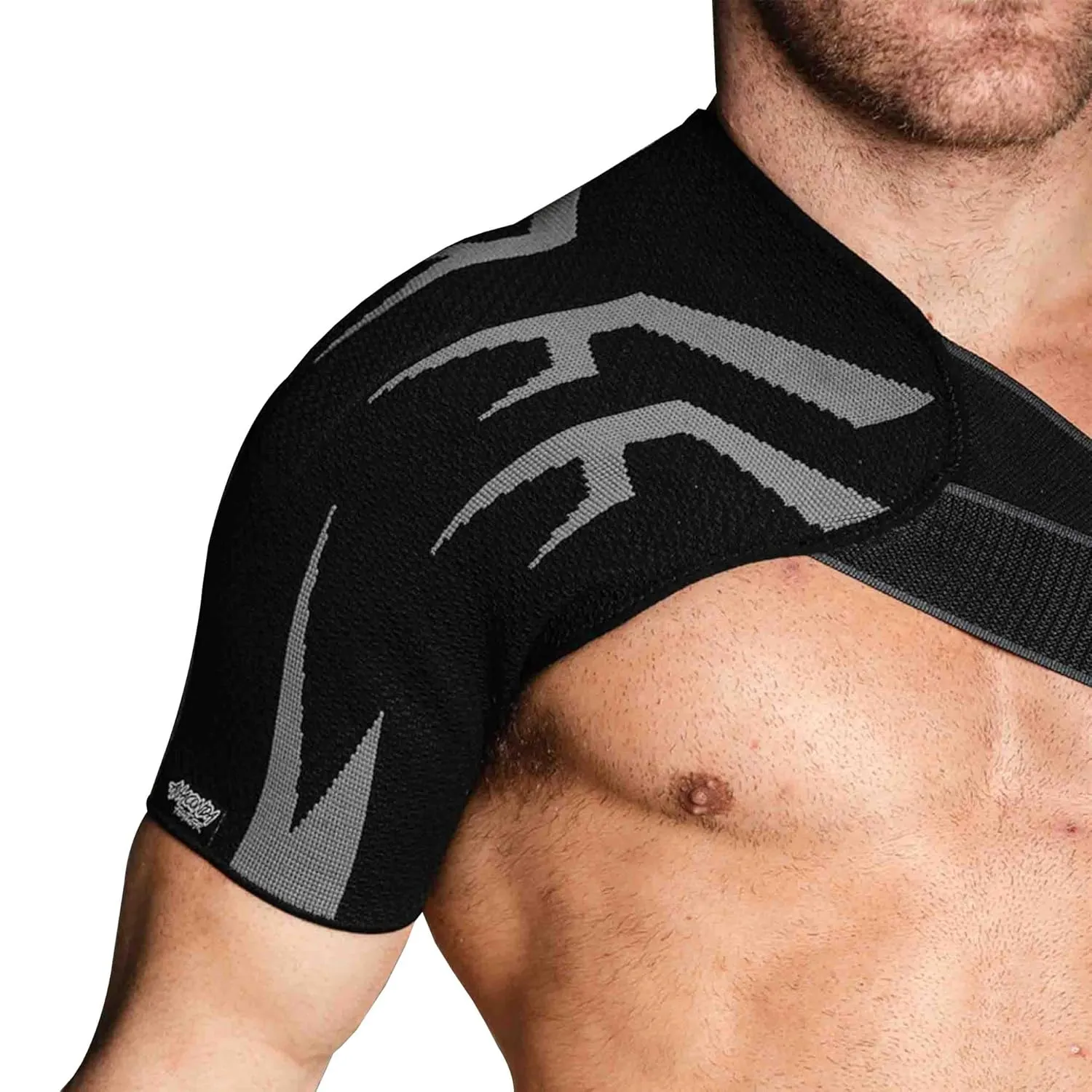 Anaconda Fightwear Shoulder Brace (X-Large) -Rotator Cuff Compression Support with Gel Pad for Shock Absorption & Joint Health-Adjustable Fit for Left/Right Shoulder -Ideal for Athletes, Men and Women