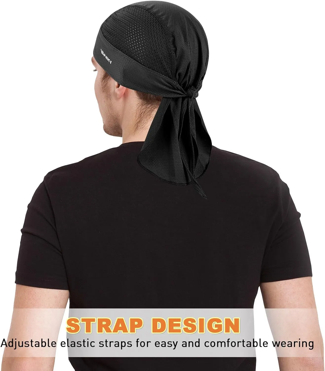 Bandanas Skull Caps for Men, Women Skull Cap Helmet Liner Cycling Hat Durags Motorcycle Bandana Sweat Wicking Do Rag
