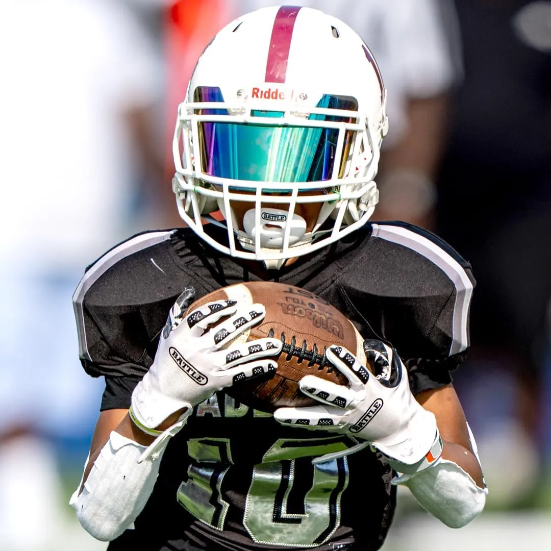 Battle Sports Ultra-Stick Wide Receiver Football Gloves - Adult & Youth Football Gloves