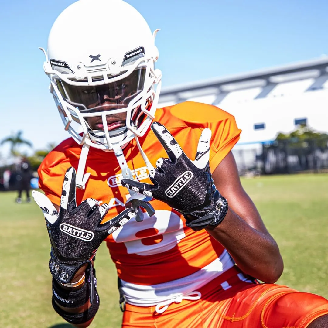 Battle Sports Ultra-Stick Wide Receiver Football Gloves - Adult & Youth Football Gloves