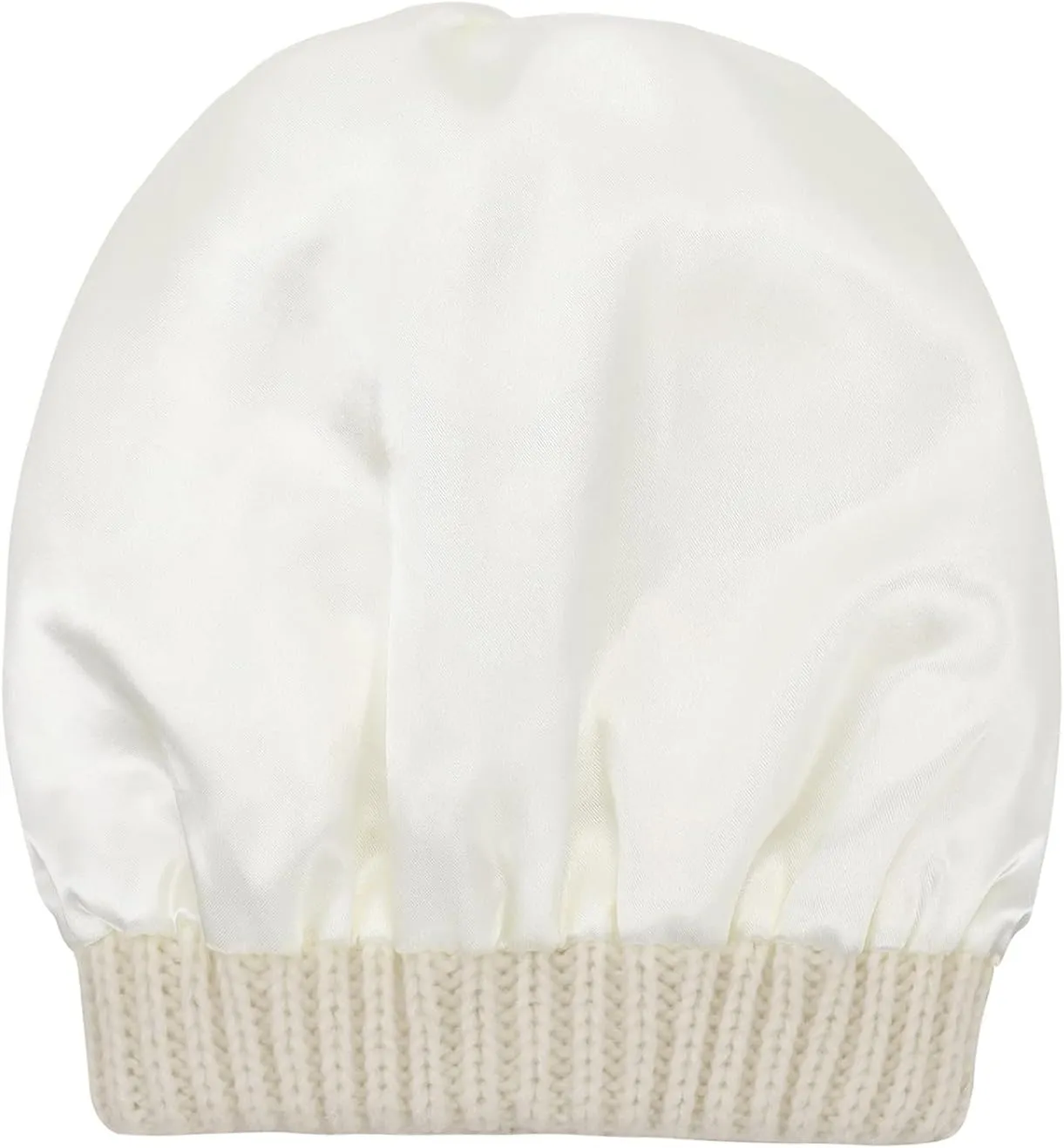 Beanies Women Satin Lined Beanie Winter Hats for Women Silk Lined Slouchy Beanie for Winter Warm Knit Cuffed Beanie Hat
