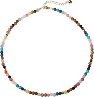 Boho Beaded Necklace for Women, Y2K Natural Pearl Beaded Necklaces Choker Summer Benchy Necklace Natural Bead Necklaces for Teen Girls Handmade Boho Jewelry Birthday Gift