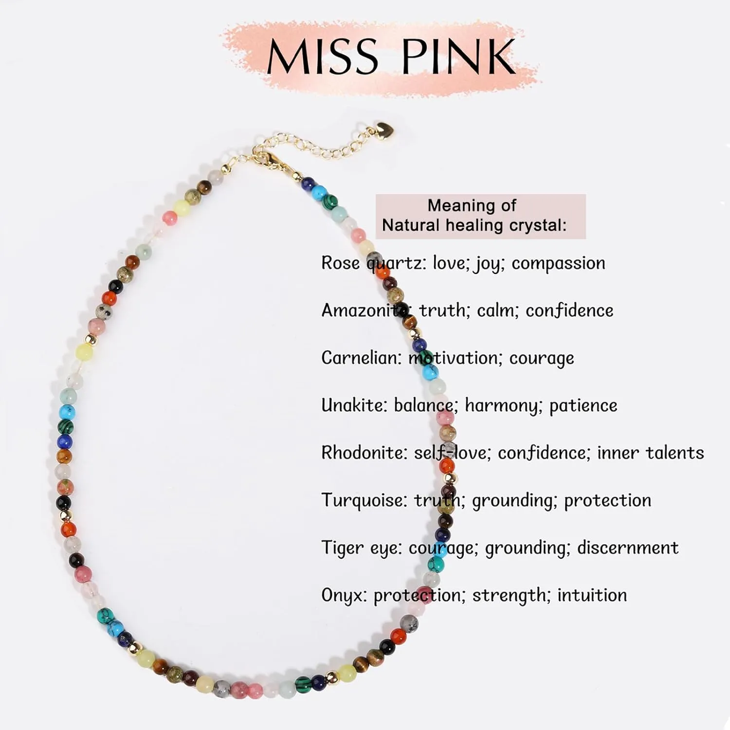 Boho Beaded Necklace for Women, Y2K Natural Pearl Beaded Necklaces Choker Summer Benchy Necklace Natural Bead Necklaces for Teen Girls Handmade Boho Jewelry Birthday Gift