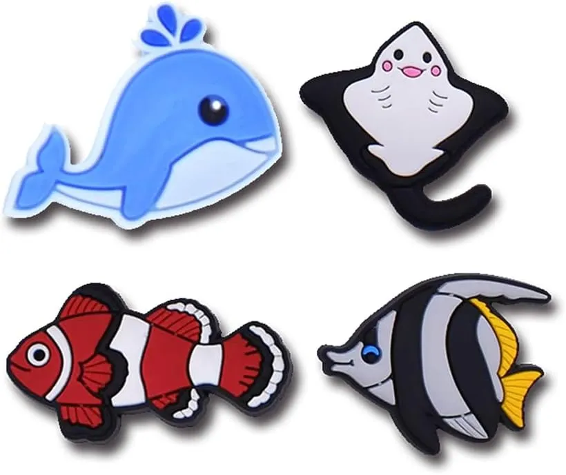 Bowndy Animals Shoe Charms for Clog Shoes - Pin Charms, Bulk Cute Girly Decoration, Random