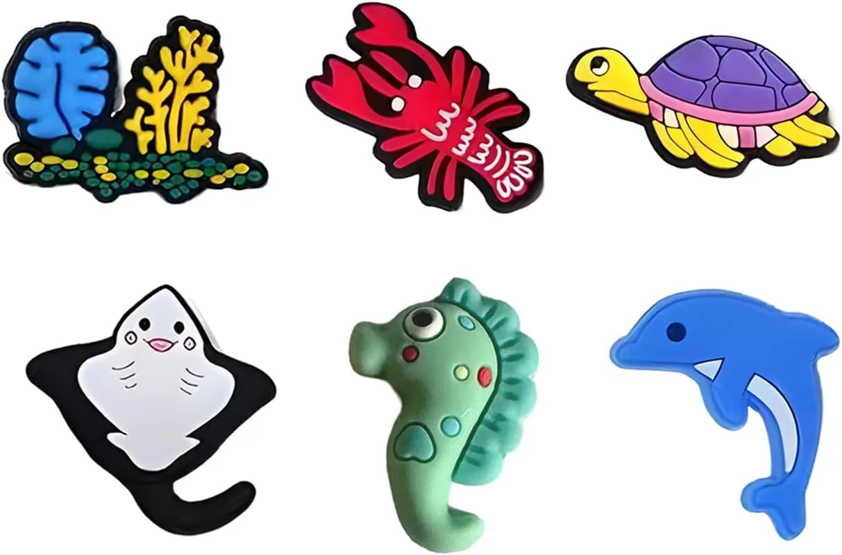 Bowndy Animals Shoe Charms for Clog Shoes - Pin Charms, Bulk Cute Girly Decoration, Random