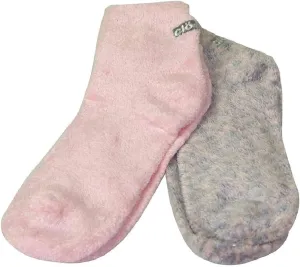 *Cloudz - (2 Pairs!) Dreamy Pink Soft Plush Natural Aloe Vera Spa Socks - (Assorted Solid & Patterned)