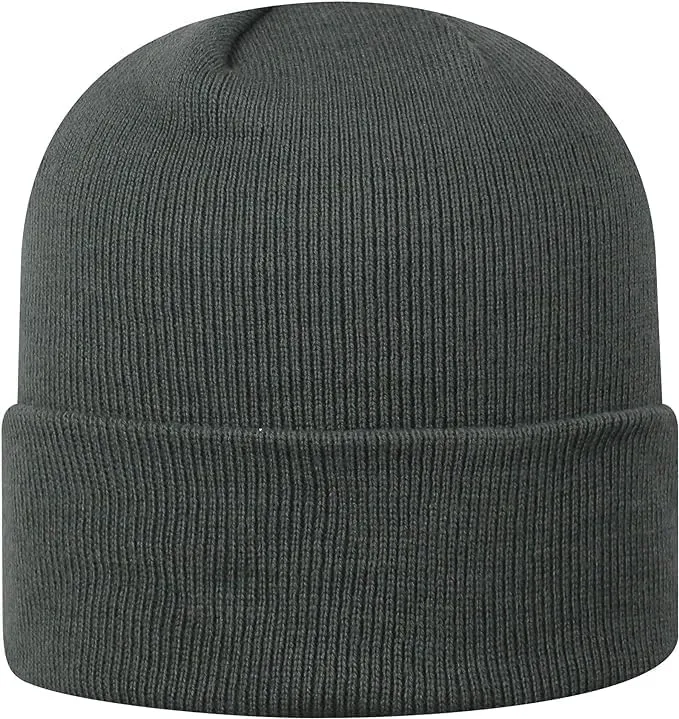 Collegiate Cuffed Knit Beanie Hats, Cuffed Knit Winter Beanies Available