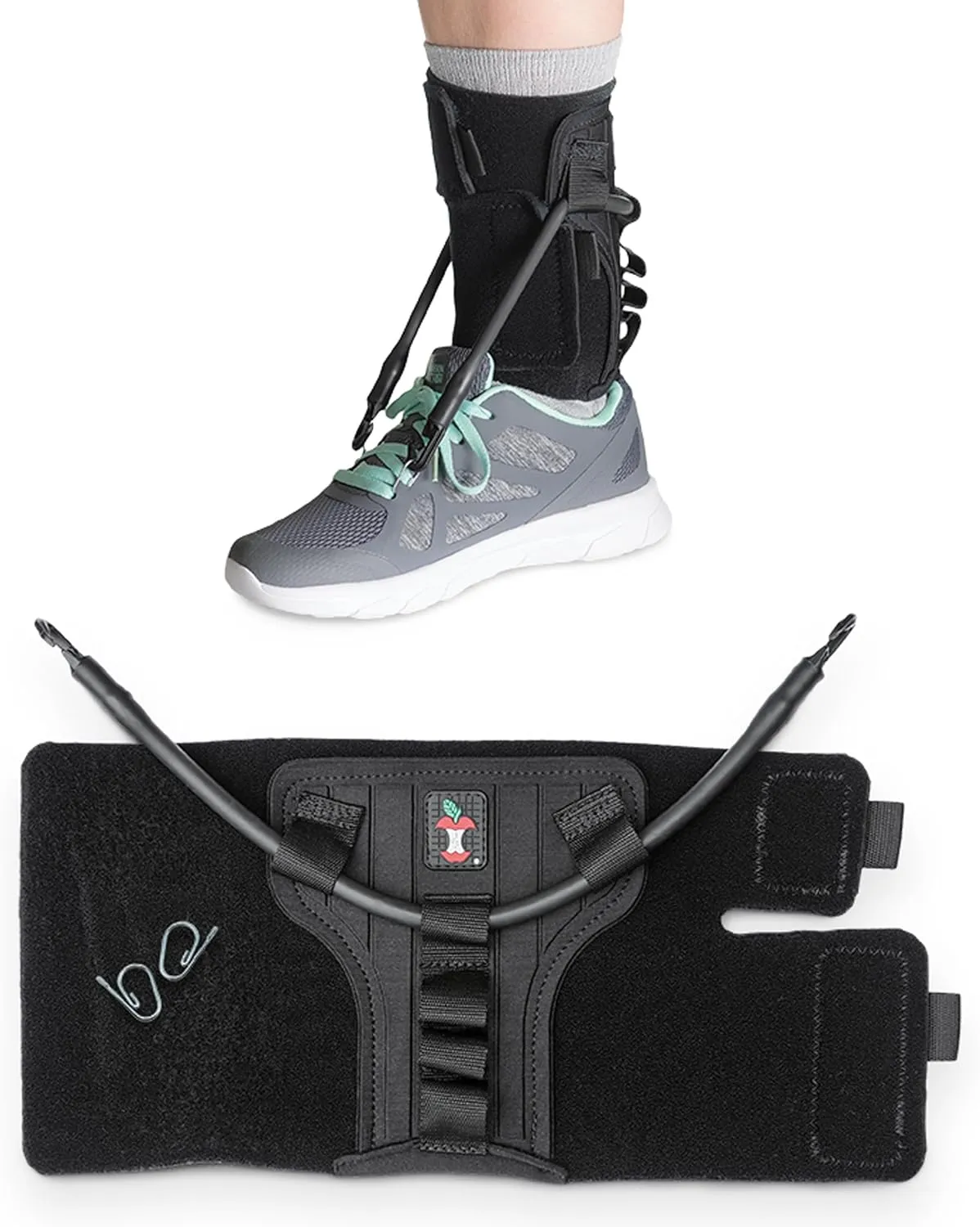 Core Products FootFlexor Foot Drop Brace for Walking, Soft Ankle Foot Orthosis for Men and Women - Medium/Large
