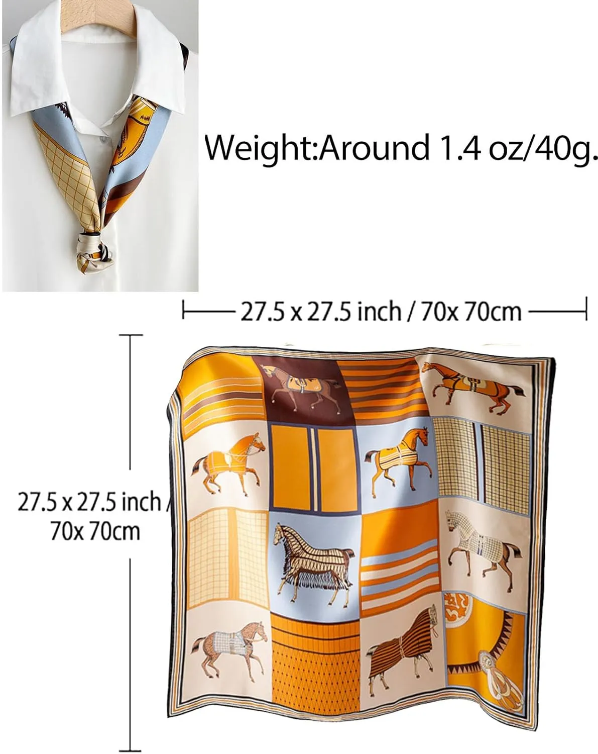 Dailyacc Hair Bandanas Scarf For Women Lightweight Fashion Neck Silk Satin Head Scarves For Sleeping Handbags Scarf