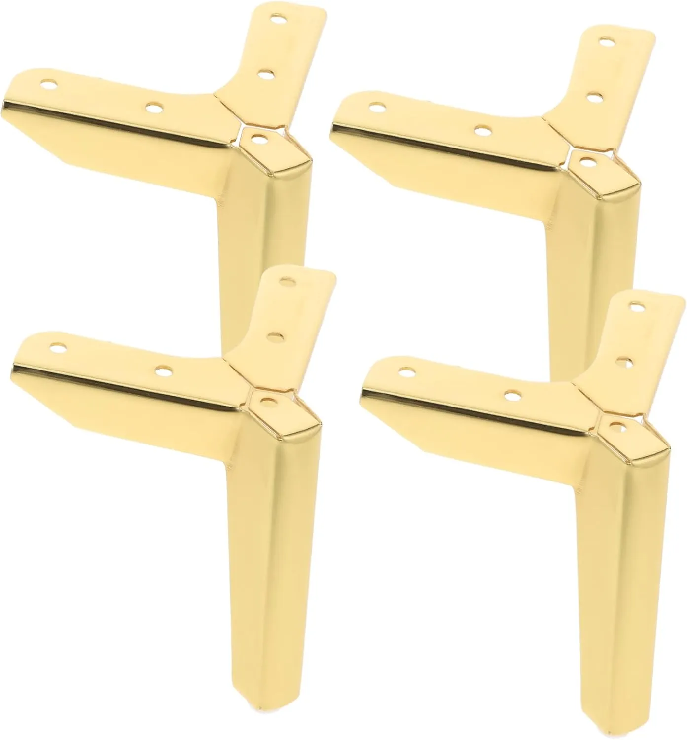 DOITOOL Pcs Metal Legs for Dresser Sofa Corner Feets Modern Minimalist Furniture Legs Easy Install Anti-Slip