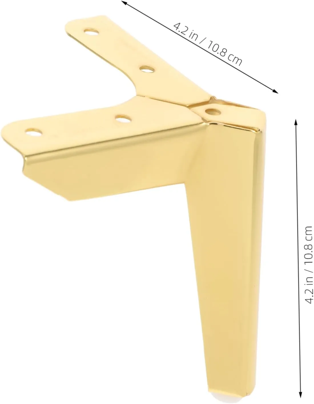 DOITOOL Pcs Metal Legs for Dresser Sofa Corner Feets Modern Minimalist Furniture Legs Easy Install Anti-Slip