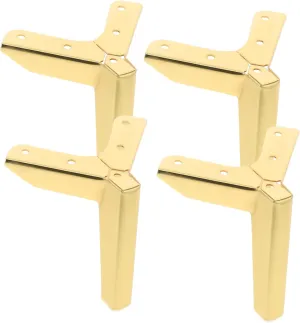 DOITOOL Pcs Metal Legs for Dresser Sofa Corner Feets Modern Minimalist Furniture Legs Easy Install Anti-Slip