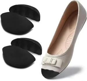 Dr.Foot Shoe Filler Inserts for Loose Shoe, Toe Filler Cushion Inserts for Shoe Too Big, Big Shoe Fillers Make Shoes Fit for Casual Sports High Heels Boots (Medium: Half to One Size Bigger, Black)