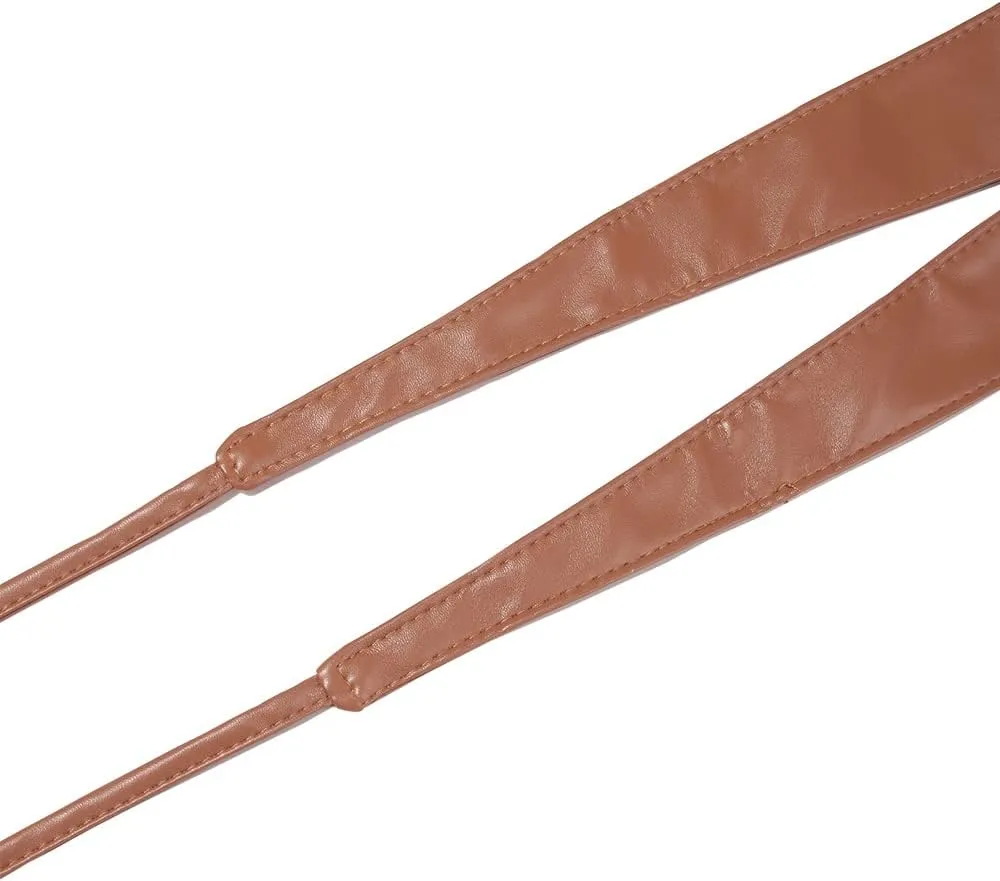 Earnda Women Fashion Obi Belt Faux Leather Wide Wrap Waist Cinch Belt for Dress