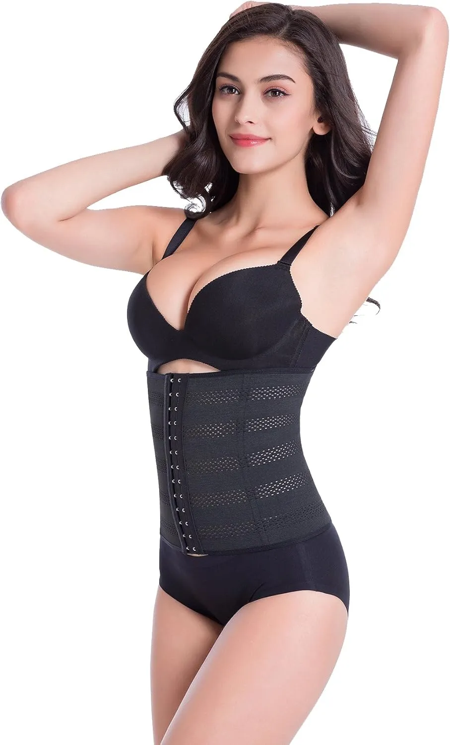Everbellus Women's Breathable Elastic Corset Waist Trainer Cincher Belt Shapewear