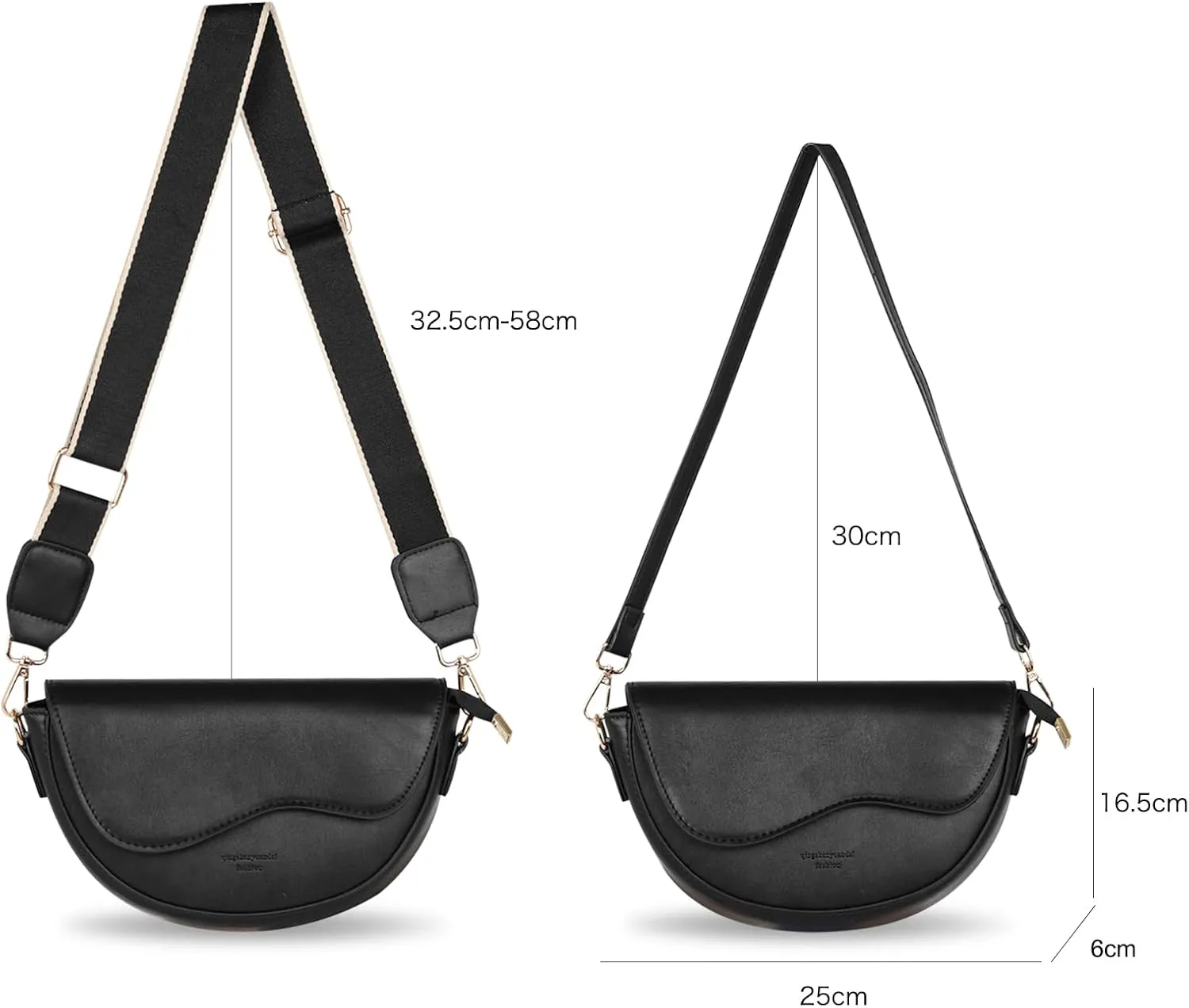 EXTREE crossbody Bags for Women,Trendy Shoulder Vegan Leather Handbags, Satchel Purse with Adjustable Wide Vintage Strap