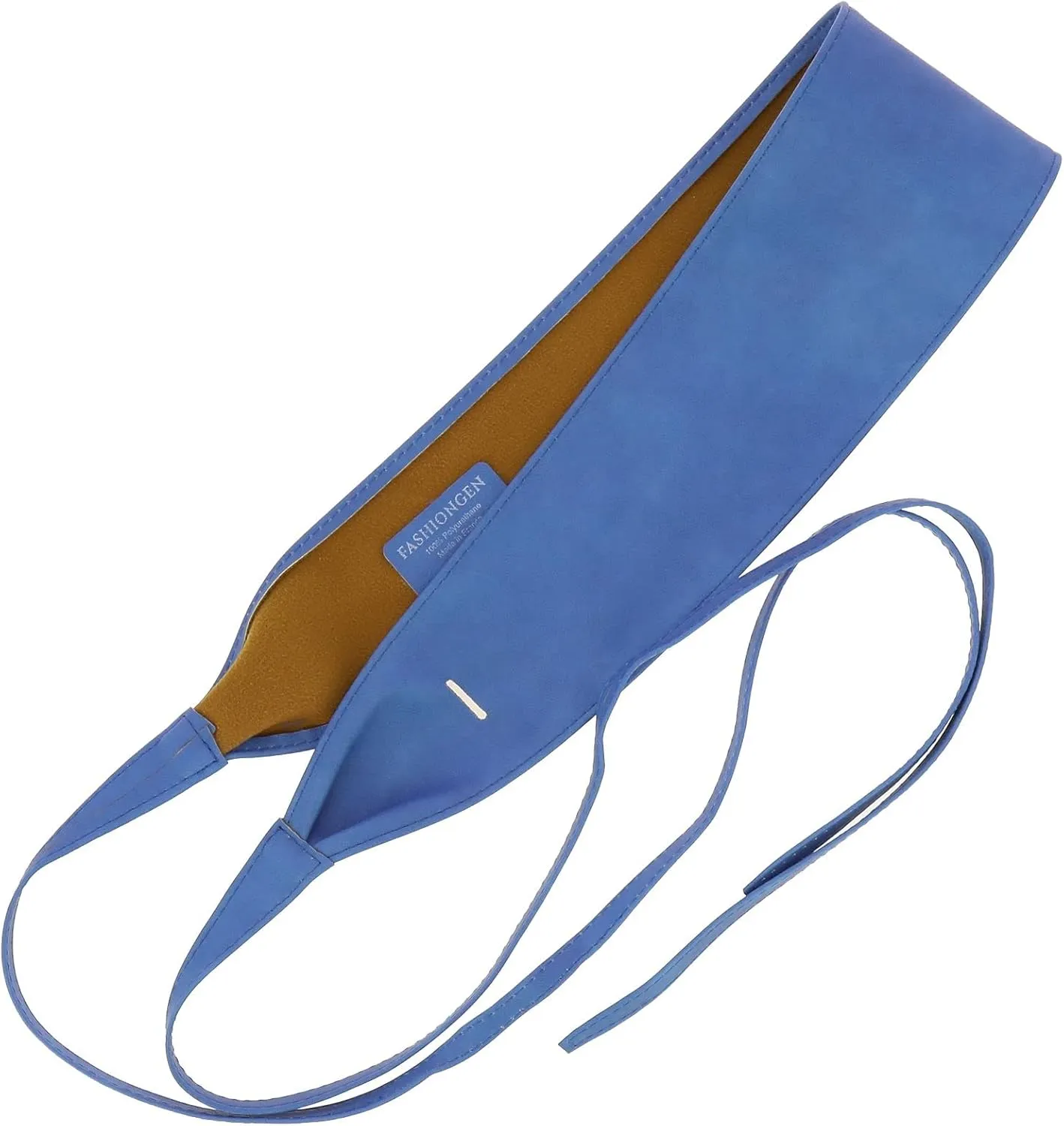 FASHIONGEN - Woman leatherette waisband Obi Belt, MICA