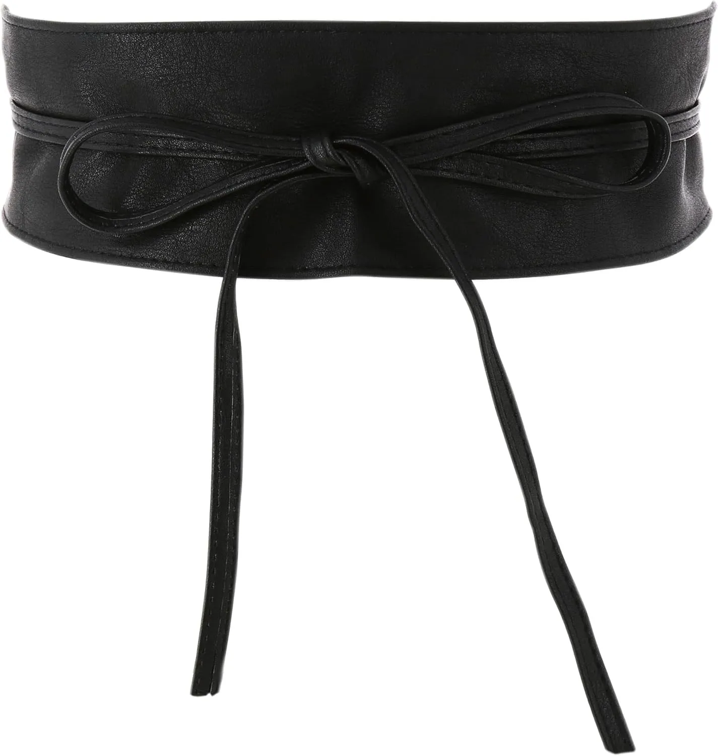 FASHIONGEN - Woman leatherette waisband Obi Belt, MICA