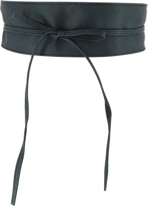 FASHIONGEN - Woman leatherette waisband Obi Belt, MICA
