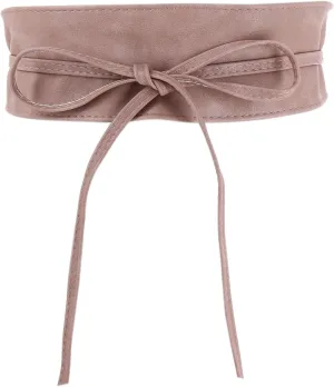 FASHIONGEN - Woman leatherette waisband Obi Belt, MICA