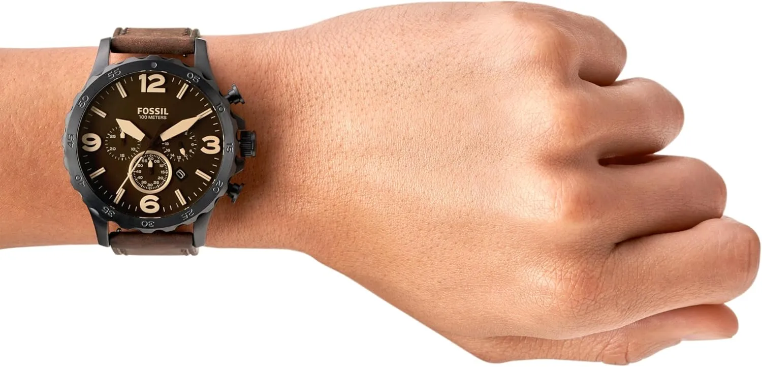 Fossil Men's Nate Quartz Stainless Steel Chronograph Watch
