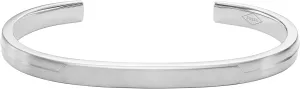 Fossil Men's Plated Stainless Steel Engravable Personalized Gift ID, Chain or Cuff Bracelet for Men