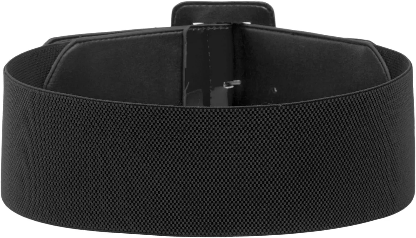 GRACE KARIN Women's Stretchy Belt 1950s 3 Inch Wide Elastic Belts
