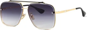 Gtand Fashion Oversized Square Aviator Gradient Sunglasses For Men Women Vintage Metal Sun Glasses 63mm