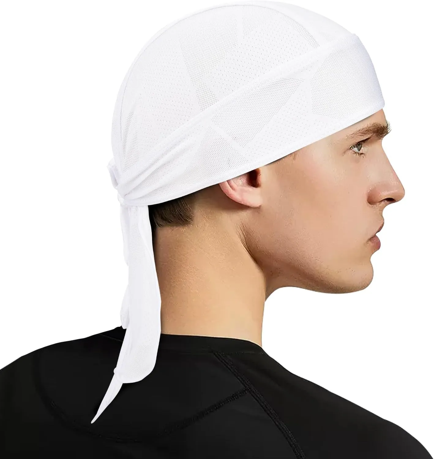 GXCROR Cooling Do Rags for Men Sports Bandanas Cap Skull Caps for Men Breathable Women Skull Cap Helmet Liner Cycling Hat Durags for Outdoor Activities
