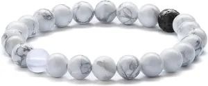Hamoery Men Women 8mm Tiger Eye Stone Beads Bracelet Elastic Natural Stone Yoga Bracelet Bangle