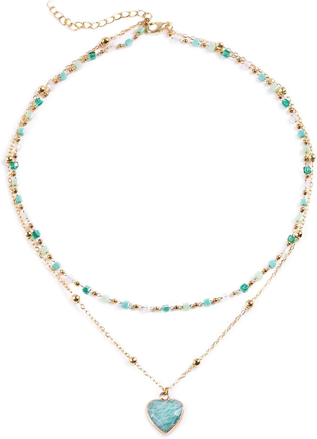Handmade Multilayered Colorful Seed Beads Choker Necklace  Boho Starfish Creative Beach Jewelry for Women  Summer Necklace