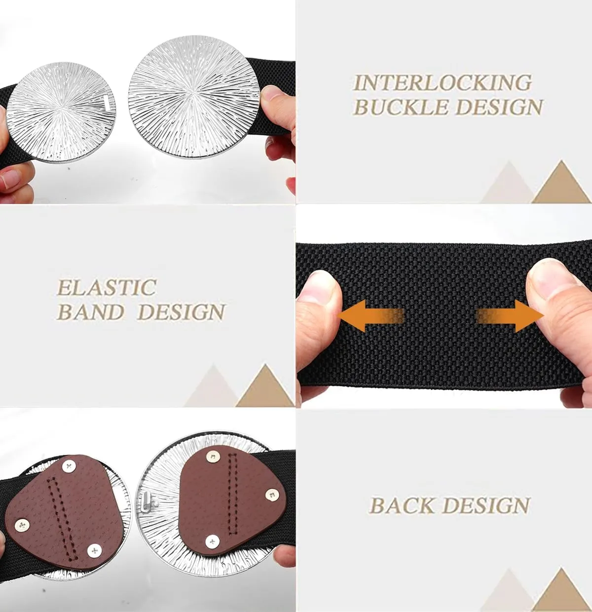 Initlove Wide Stretchy Waist Belt for Women Elastic Waistband for Dresse