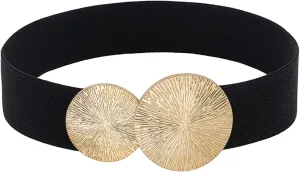Initlove Wide Stretchy Waist Belt for Women Elastic Waistband for Dresse