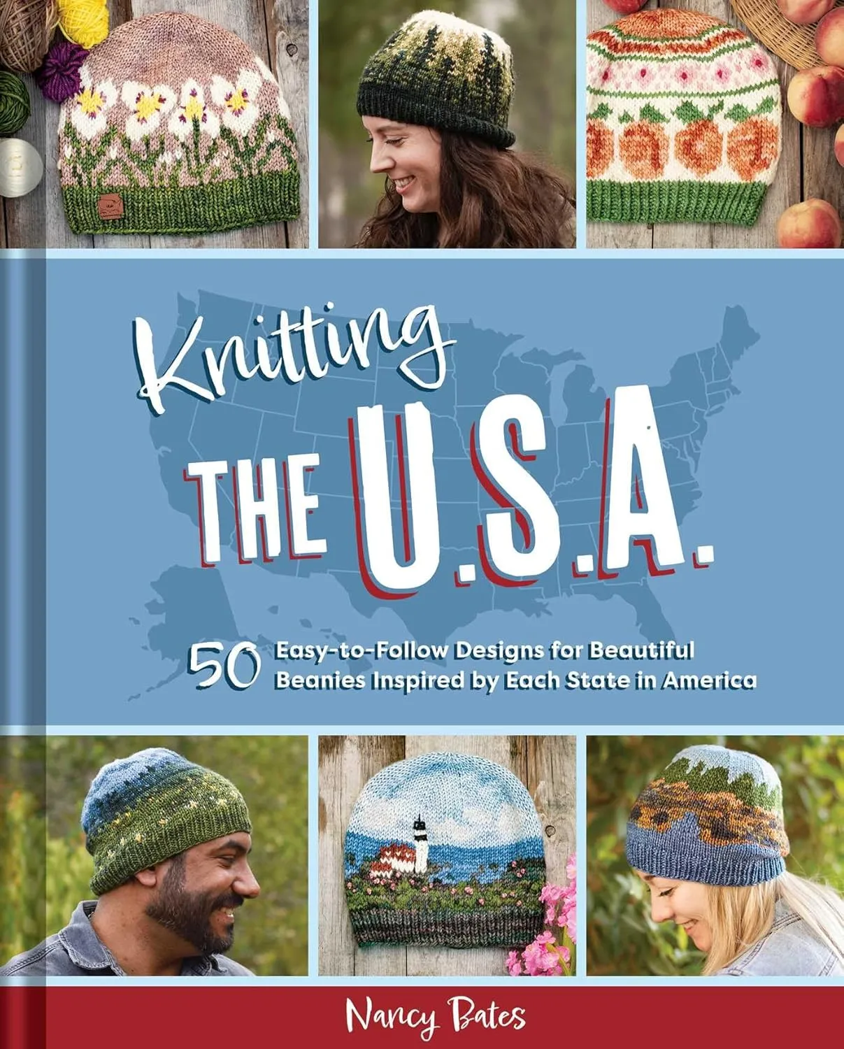 Knitting the U.S.A.: Fifty Easy-to-Follow Designs for Beautiful Beanies Inspired by Each State in America Hardcover  October 21, 2025