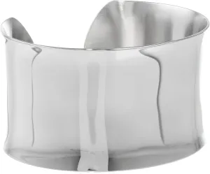 Lavari Jewelers 1.5 Inches Wide Open Plain Cuff Bangle Bracelet for Women I 6.75 Inches Long I Ion Plated Stainless Steel or Satin Finish Bangle for Her I Wide Bracelet