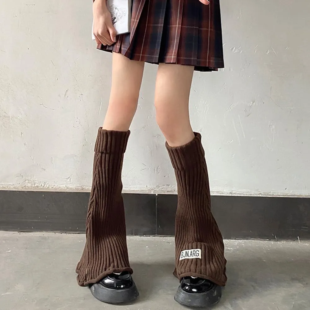 Leg Socks Leg Warmer Sweet Cool Millennium Spicy Girl Knitted Small Y2K Calf Socks