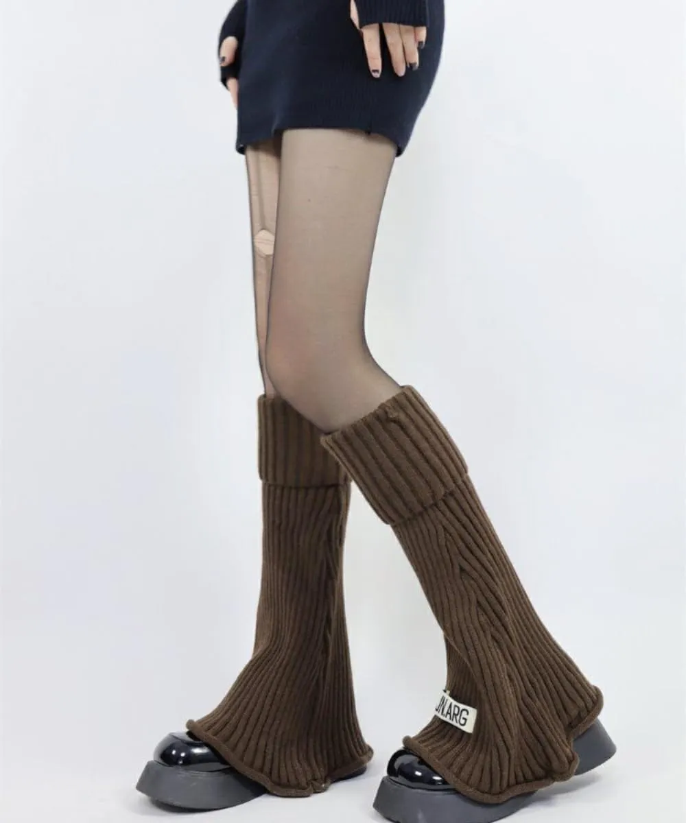 Leg Socks Leg Warmer Sweet Cool Millennium Spicy Girl Knitted Small Y2K Calf Socks