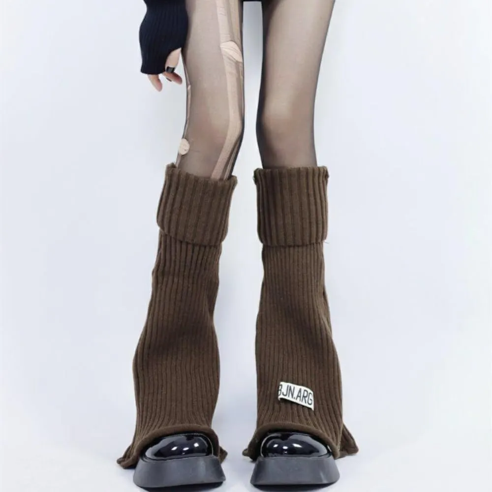 Leg Socks Leg Warmer Sweet Cool Millennium Spicy Girl Knitted Small Y2K Calf Socks