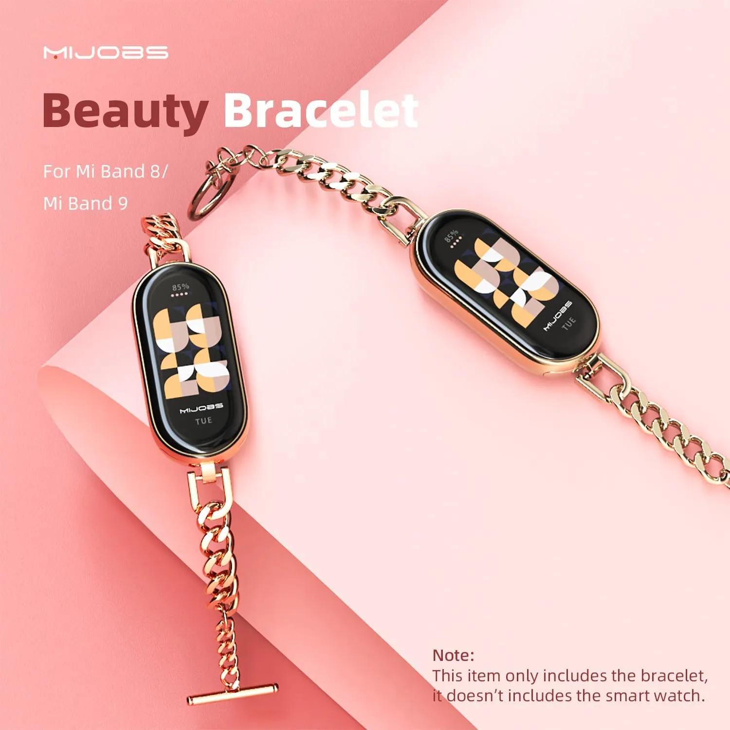 MIJOBS Strap for Xiaomi Mi Band 8/Mi Band 9 Breathable Replacement Strap for Mi Fit Band 8 SmartWatch Straps Wristband Bracelet for Women Men