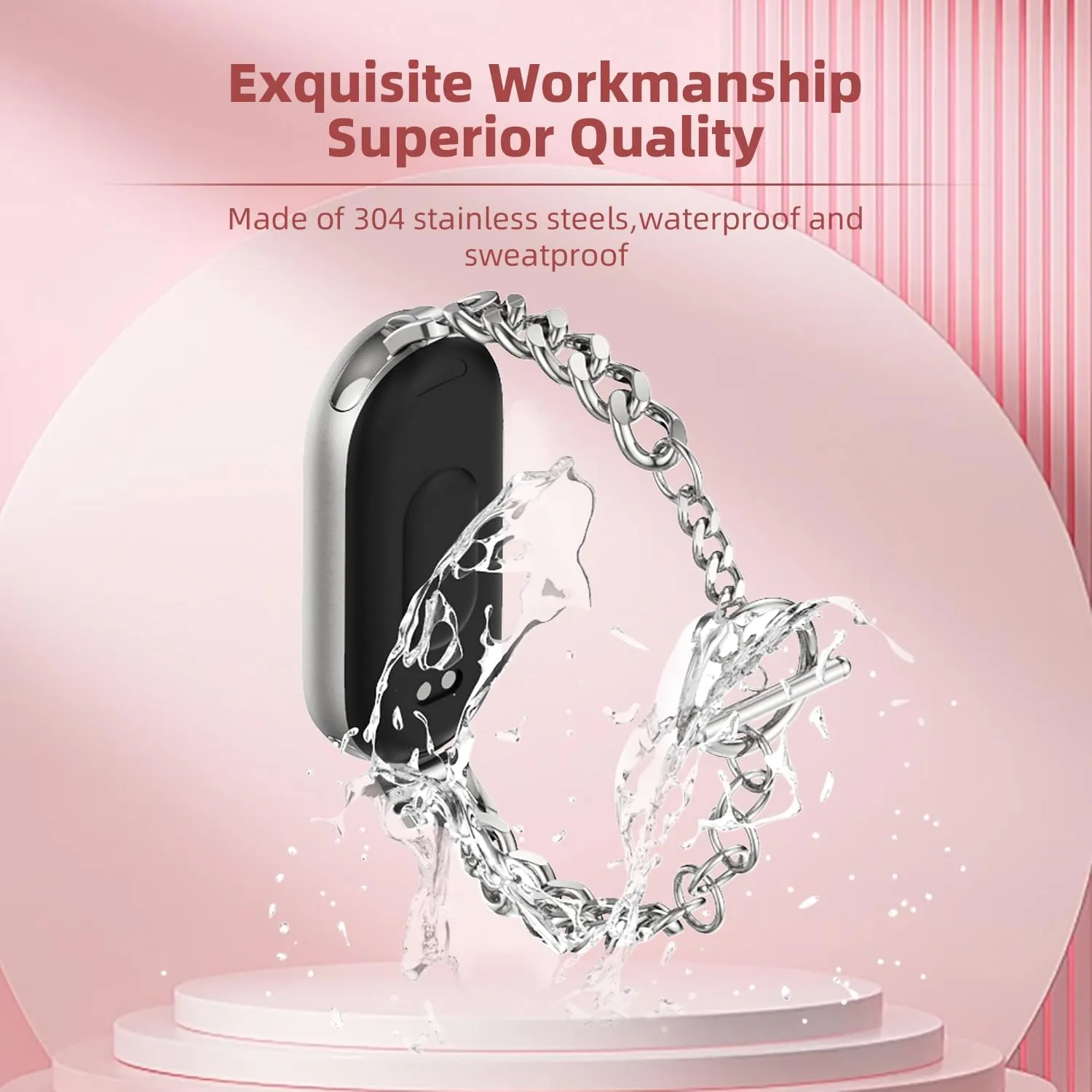 MIJOBS Strap for Xiaomi Mi Band 8/Mi Band 9 Breathable Replacement Strap for Mi Fit Band 8 SmartWatch Straps Wristband Bracelet for Women Men