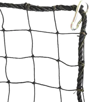 Multi-Sport Barrier Net, Nylon, Black, 10x10/15/20/30, Baseball, Softball, Basketball, Football, Soccer, Tennis