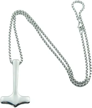 Nordic Viking Celtic Thor Hammer Mjolnir Necklace Amulet Luck Scandinavian Rune Necklaces Men Chain Jewelry