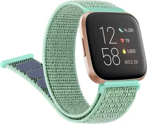 Nylon Bands for Fitbit Versa 2 - Soft Breathable Sport Replacement Wristbands for Women & Men