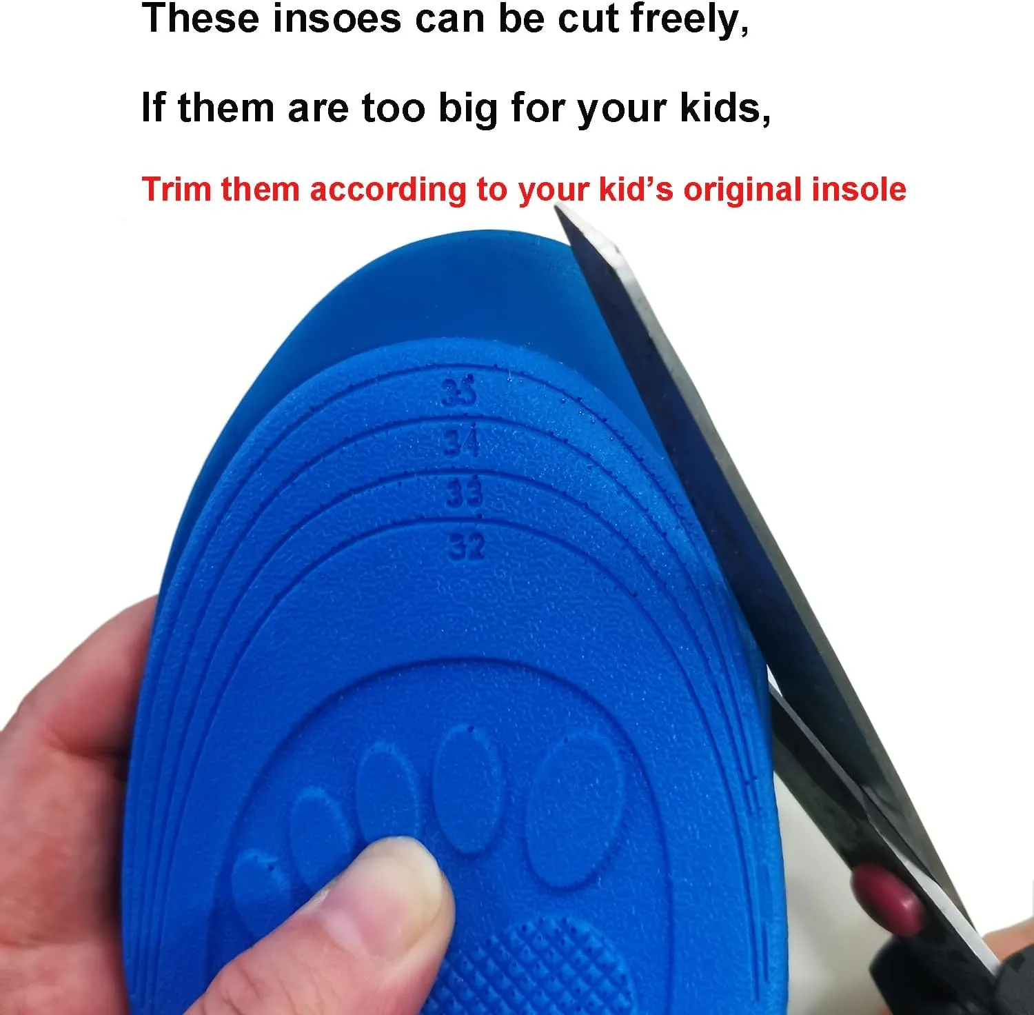 Orthotic Inserts for Kids - Childrens Flat Feet and Arch Support Insoles (23cm Big Kids 5-5.5)