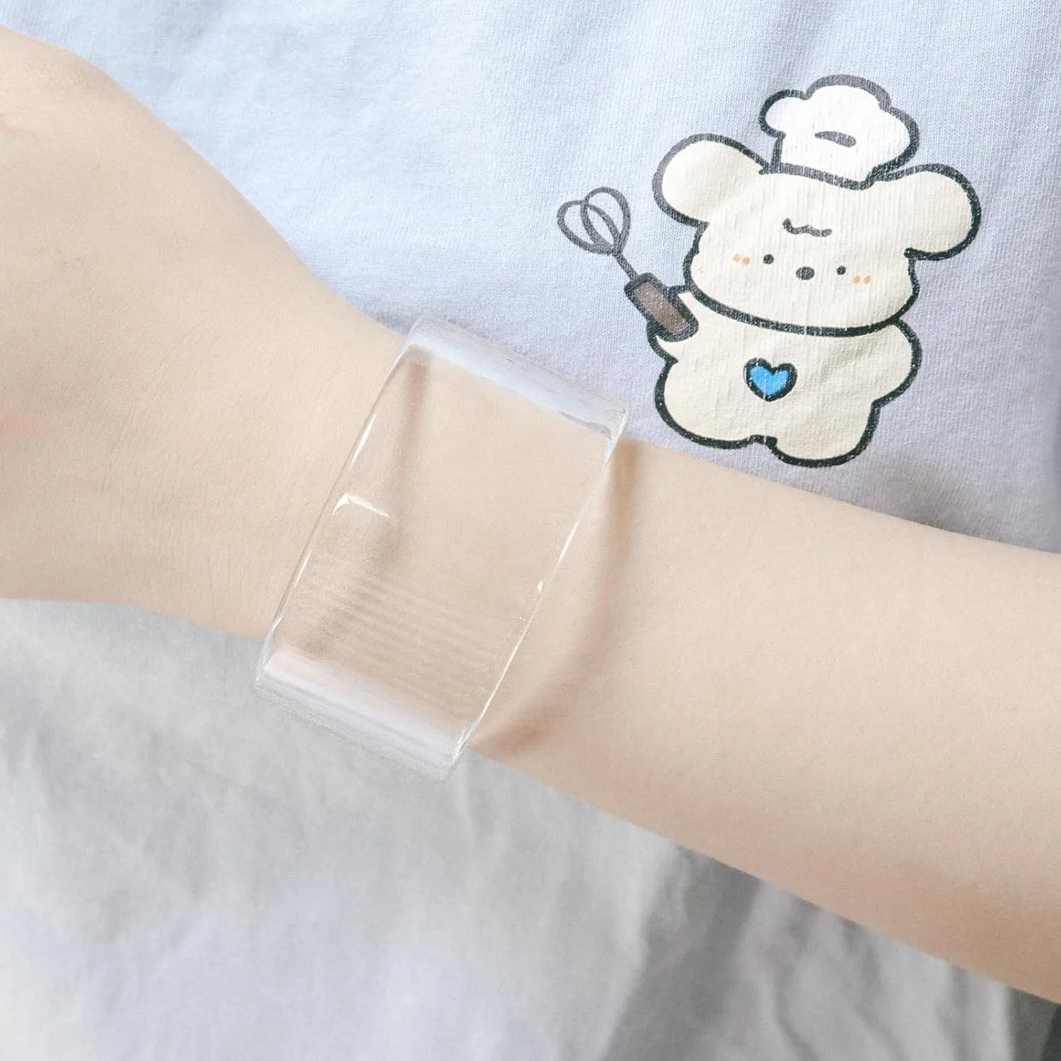 Pingyongchang Bangle Cuff Bracelets Chunky Bracelets for Women Colorful Irregular Resin Acetate Wristbands Retro Wide Geometric Transparent Bracelet Best Christmas Birthday Gifts