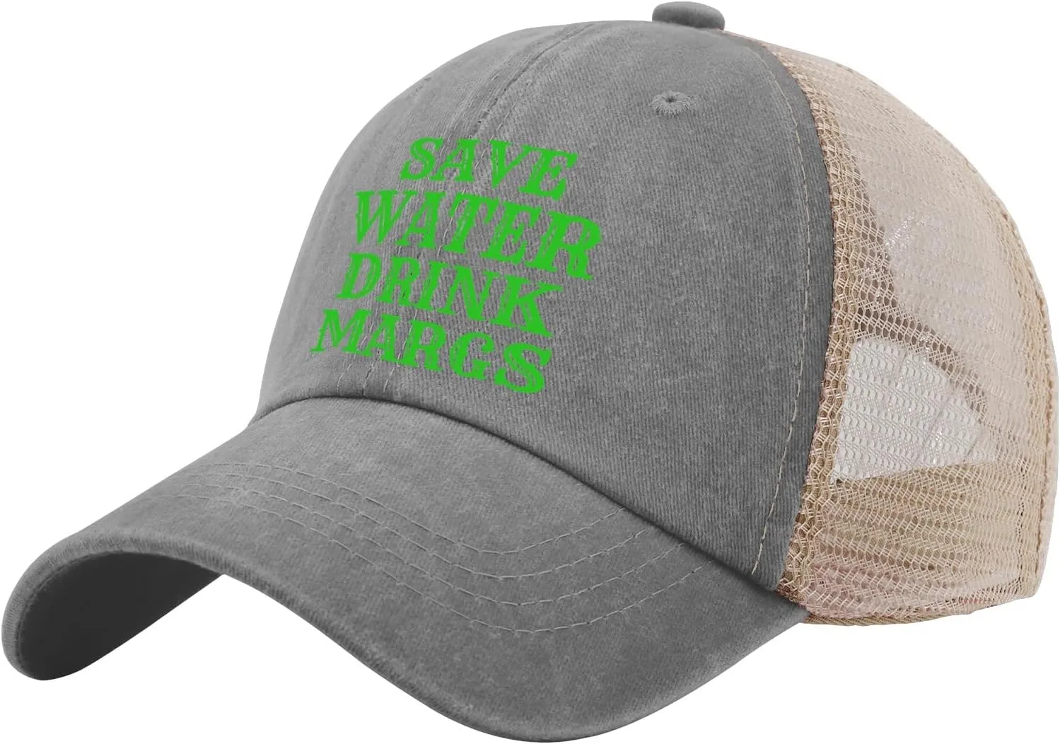 Save Water Drink Margs Trucker Hat Men Funny Mesh Cap for Summer