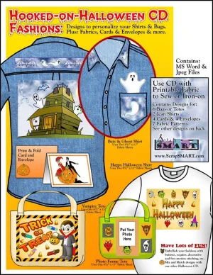 ScrapSMART - Hooked-on-Halloween Fashions - Software Collection - Jpeg & Microsoft Word files for Mac [Download]